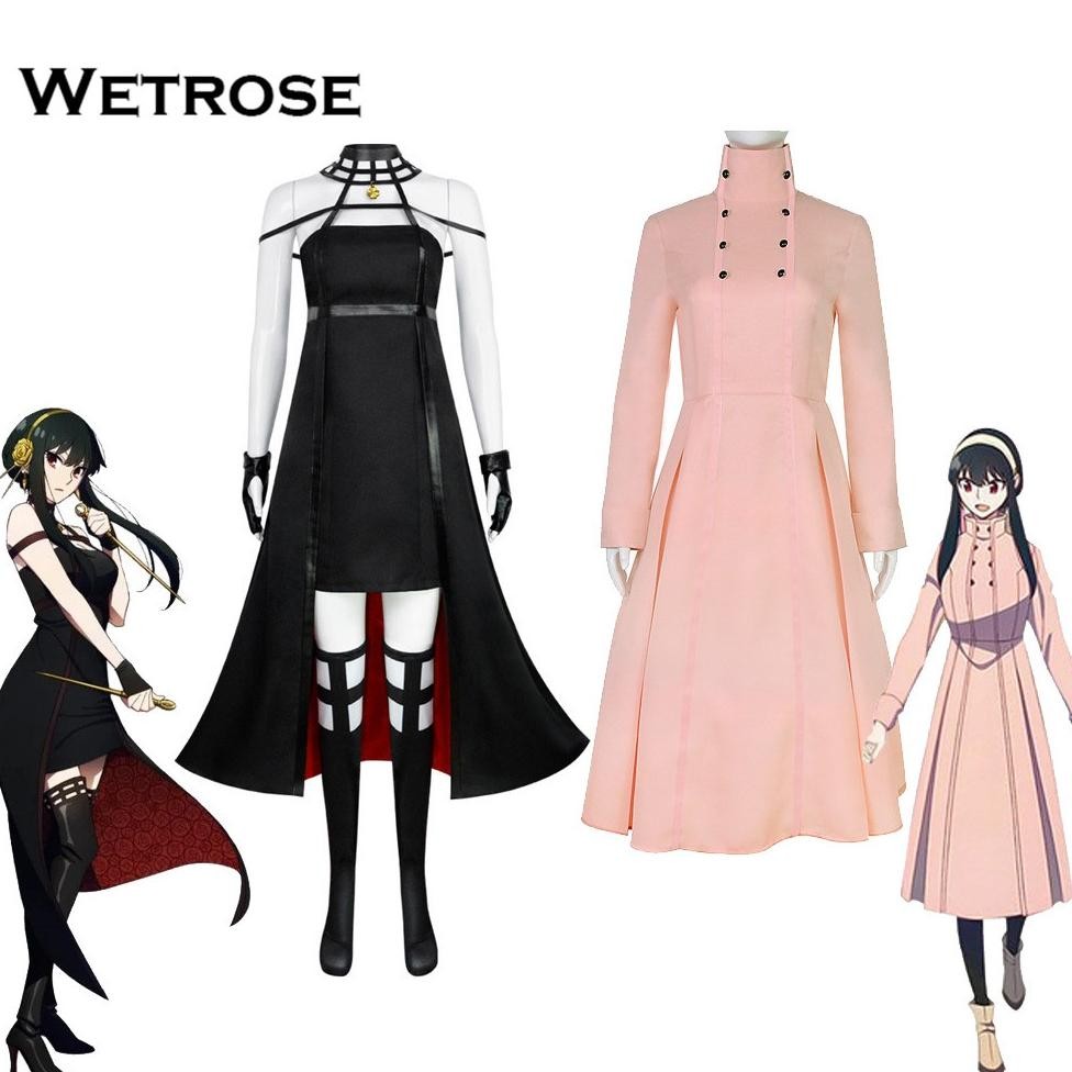 Wetrose Spy Faly Cosplay Costume Yor Forger Ipara Princess Thorn Princess Dress Set Anime Manga, Yor