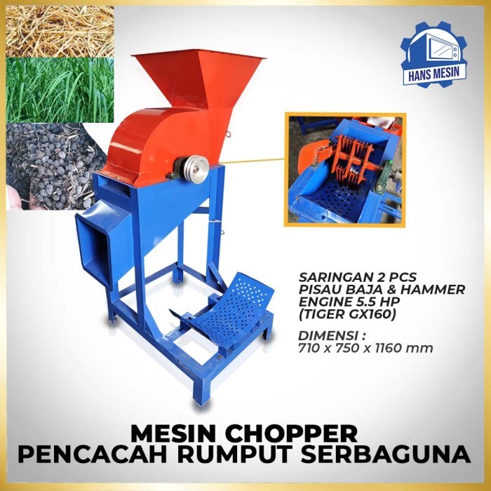 MESIN CHOPPER PENCACAH RUMPUT MULTIFUNGSI (LOKAL)