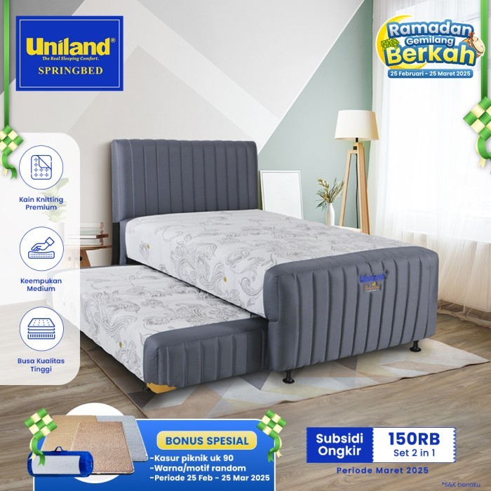 Uniland Springbed 2 in 1 120 x 200 Rivera Ashton Spring Bed 2in1