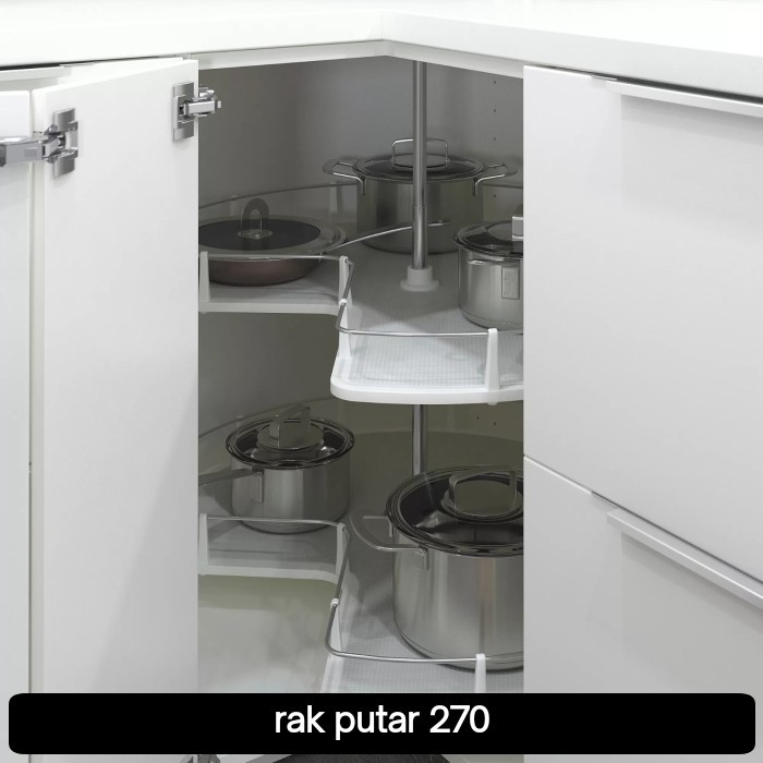 rak sudut dapur Putar Sudut 270 / Sudut Kabinet Putar 270 Rak sudut