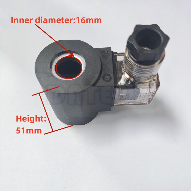 BEAST Hydraulic Solenoid Valve Coil Hole Diameter 16mm Height 51mm Round AC24V DC24v 12V Ac220v Copp