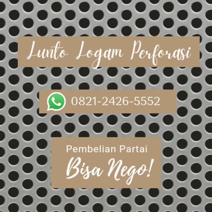 PLAT Lubang Besi PERFORASI 1 mm Lubang 1 mm 1 x 2 Meter