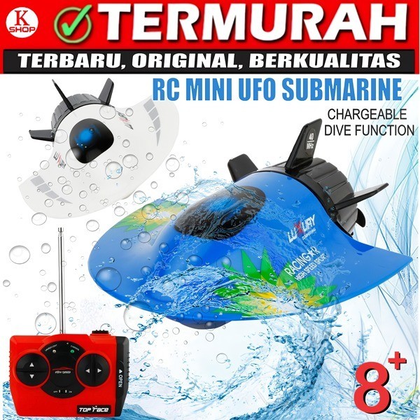 Mantab Mainan Rc Kapal Selam Mini Submarine / Mainan Kapal Selam Rc