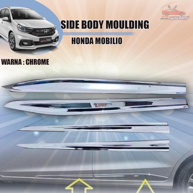 LIST BODY MOBILIO CHROME / SIDE BODY MOULDING HONDA MOBILIO / ACCESSORIES MOBILIO