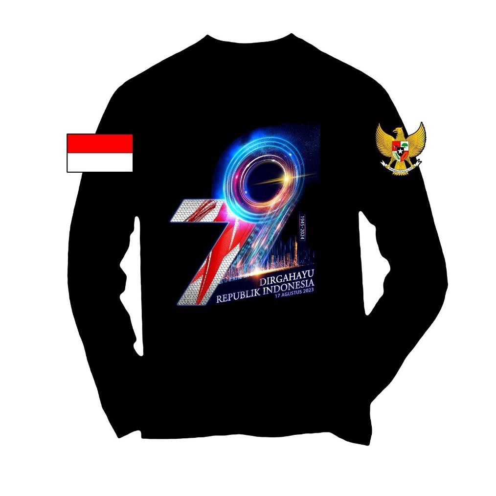 Promo  Kaos Dirgahayu Indonesia Ke 79 Tahun - 17 Agustus 1945 - 17 Agustus 2024 - Merdeka Kaos 17An 