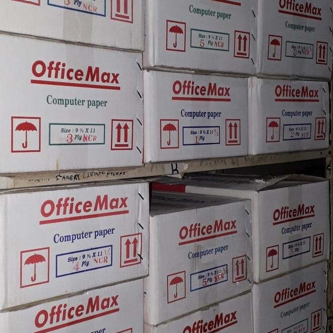 Kertas Continuous form Office max 4 ply NCR/ 4 ply bagi 2