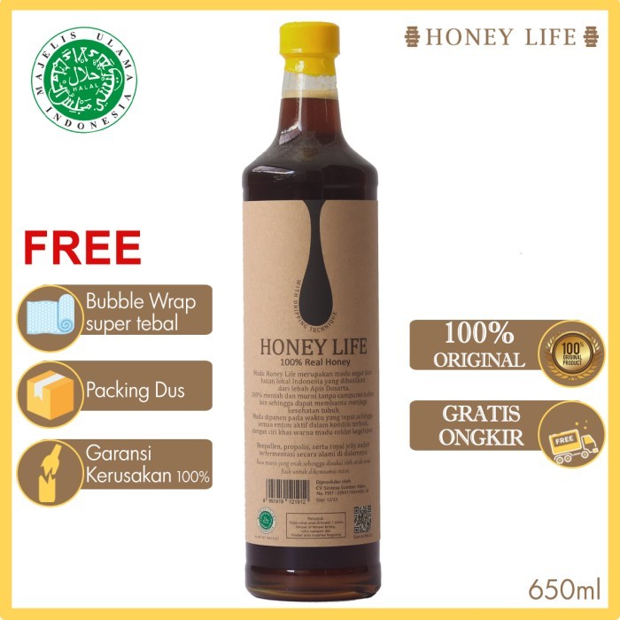 

Madu Asli Hutan Honey Life Suku Baduy Madu Murni Forest Honey 650Ml