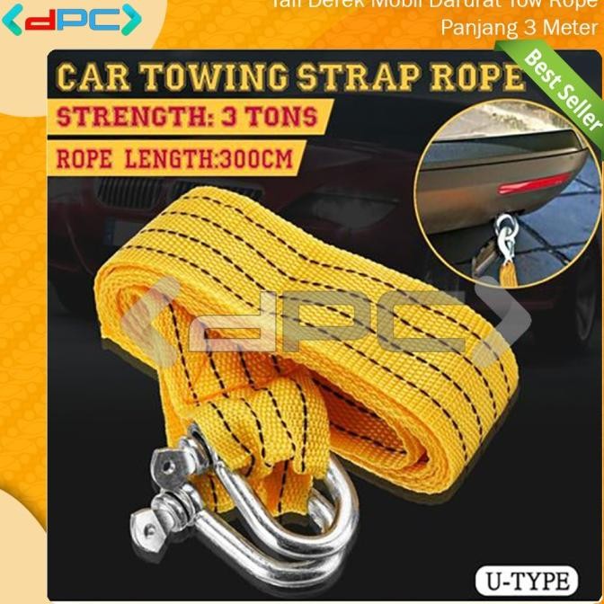 

Ready Tali Derek Mobil Darurat Tow Rope Panjang 3 Meter