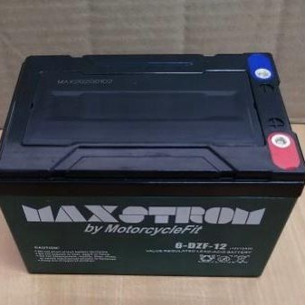 Aki Kering Vrla Aki Sepeda Listrik 6-Dzf-12 6-Dzf-14 Maxstrom 12V 12Ah