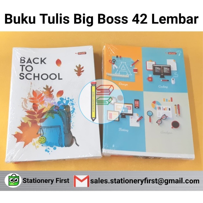 

SALE BUKU TULIS BIG BOSS CAMPUS MAXI 42 LEMBAR PER PACK 6 BUKU KODE 1117