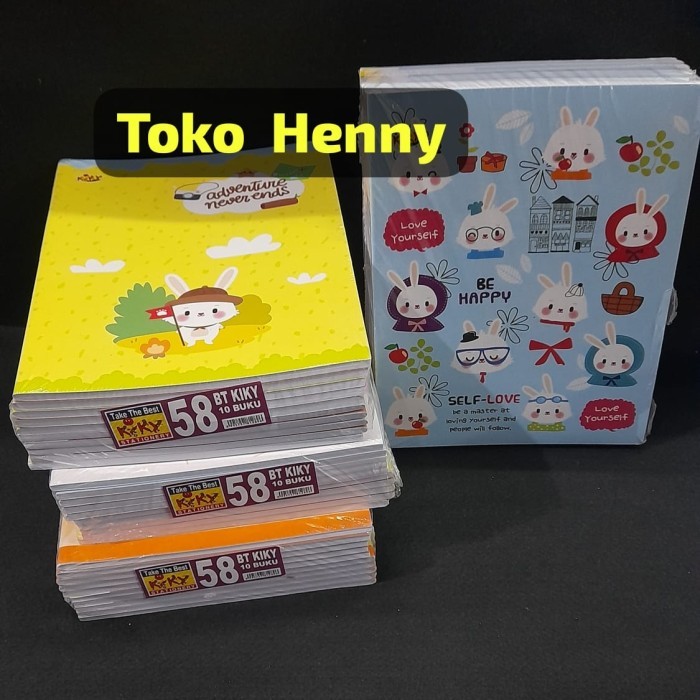 

TERBAIK BUKU KIKY 58 LEMBAR ....... UKURAN QUARTO .... SATUAN KODE 142