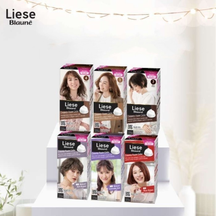 Liese Blaune Creamy Bubble Hair Color Pewarna Rambut