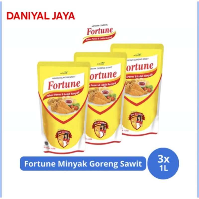 

Minyak Fortune 1 liter x 3