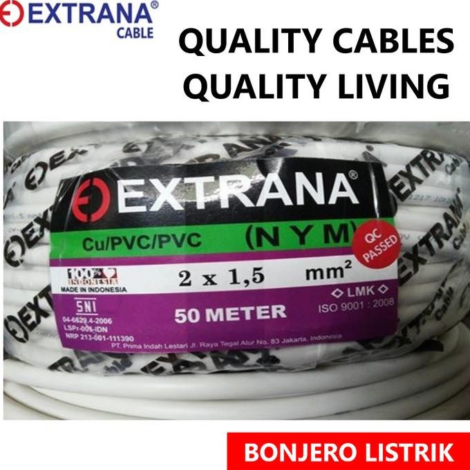 TERMURAH - kabel serabut nymhy 2x1.5 extrana