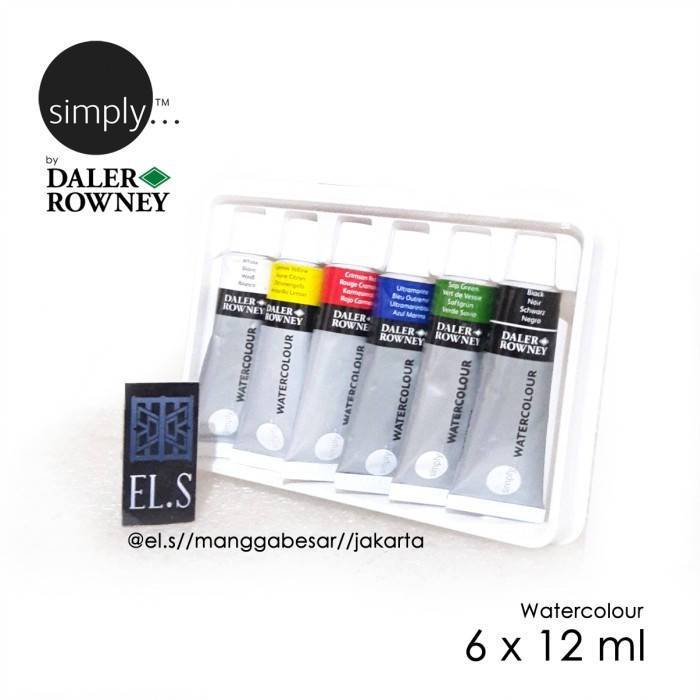 

Daler Rowney Simply Watercolour 6 X 12 Ml ( Cat Air ) Best Seller
