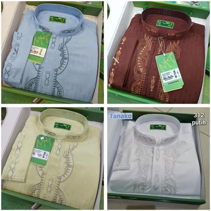 Baju Koko Almia Lengan panjang Jumbo BIG SIZE Al Mia AL-mi'a Muslim