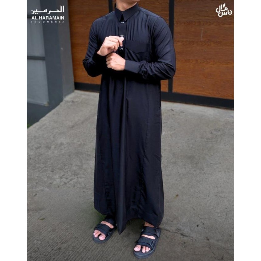 Jubah Al Haramain Premium  / Gamis Al Haramain 100% Original Lengan Panjang / Jubah Pria Dewasa Al H