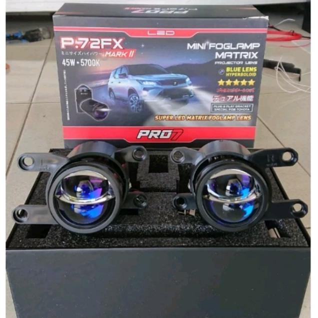 FOGLAMP BILED PRO7 P72FX MARK 2 BLUE LENS 45 WATT LAMPU KABUT