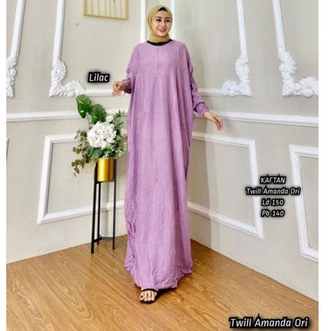 HOT DEALS KAFTAN POLOS TWILL ORI 100% / BAJU KELELAWAR/KAFTAN WANITA/KAFTAN DRESS