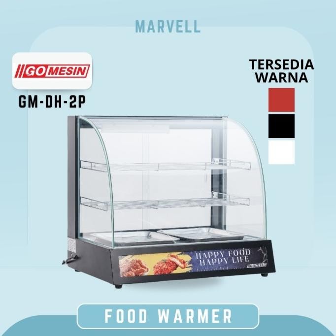 Murah Penghangat Makanan Ayam / Gorengan / Roti Showcase Food Display Warmer