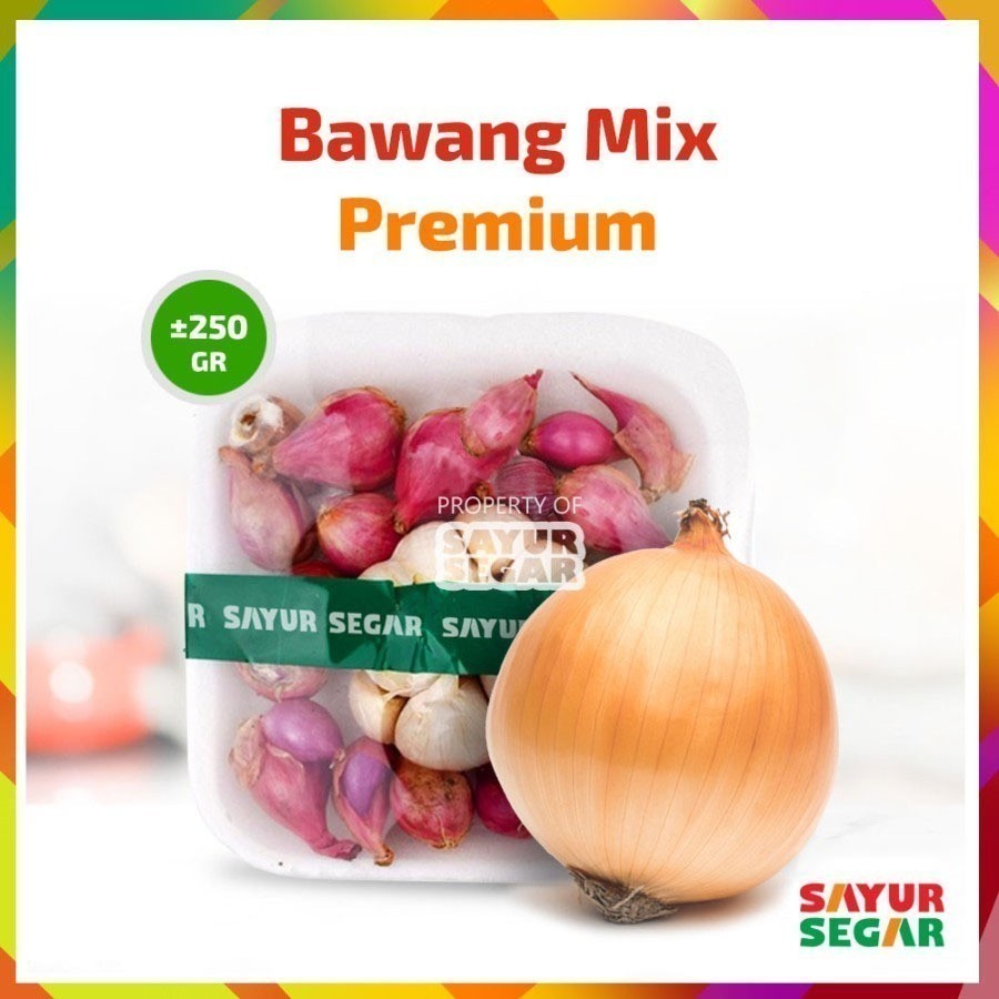 

BAWANG MIX PREMIUM [250g] BAWANG MERAH / BAWANG PUTIH / BAWANG BOMBAY