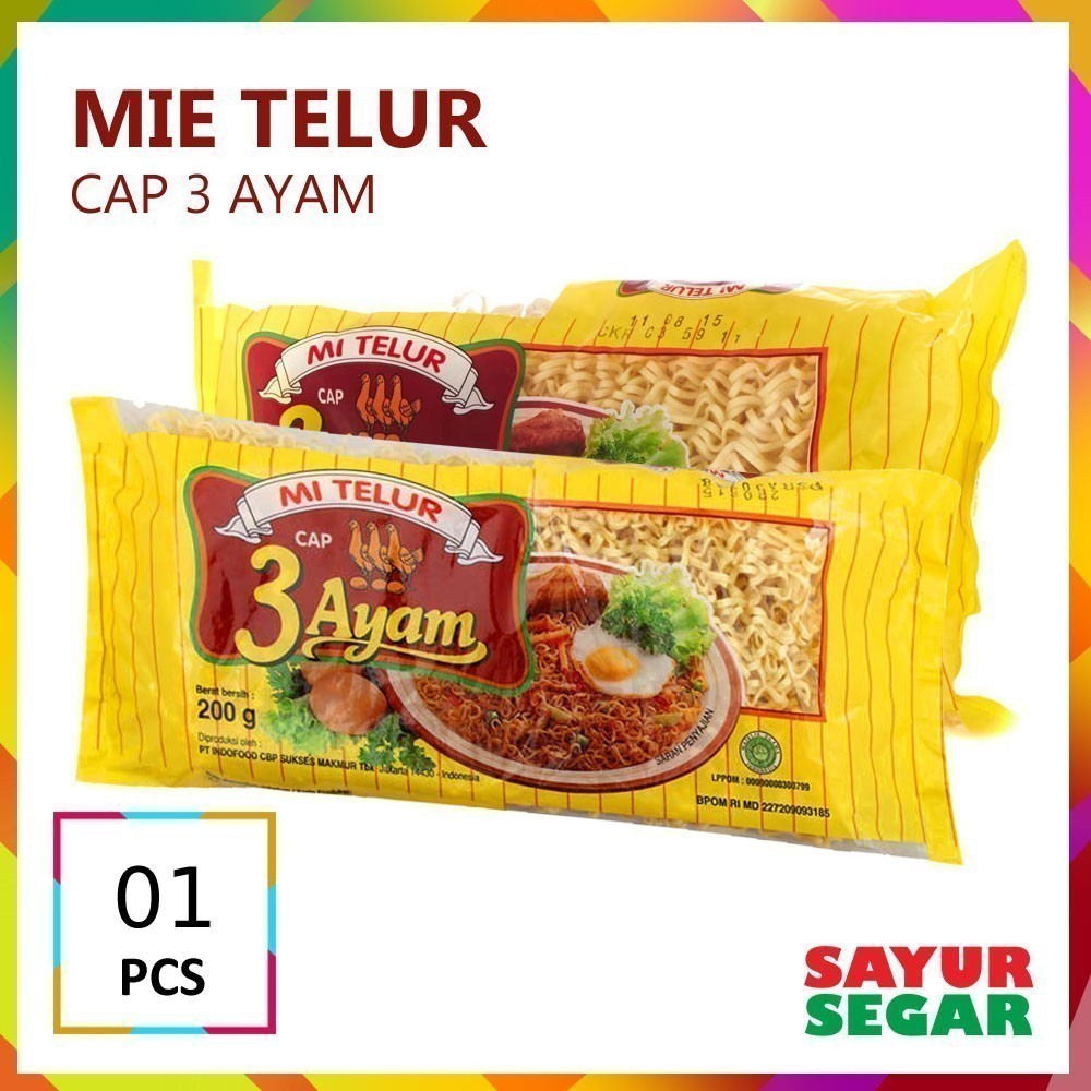 

Mie Telur Cap 3 Ayam [1 Pack]