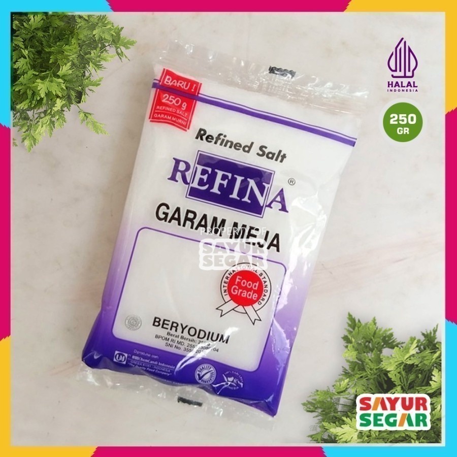 

Garam Meja Halus Refina Beryodium 250g Refined Salt