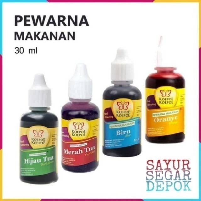 

Pewarna makanan cap koepoe / sayur segar depok