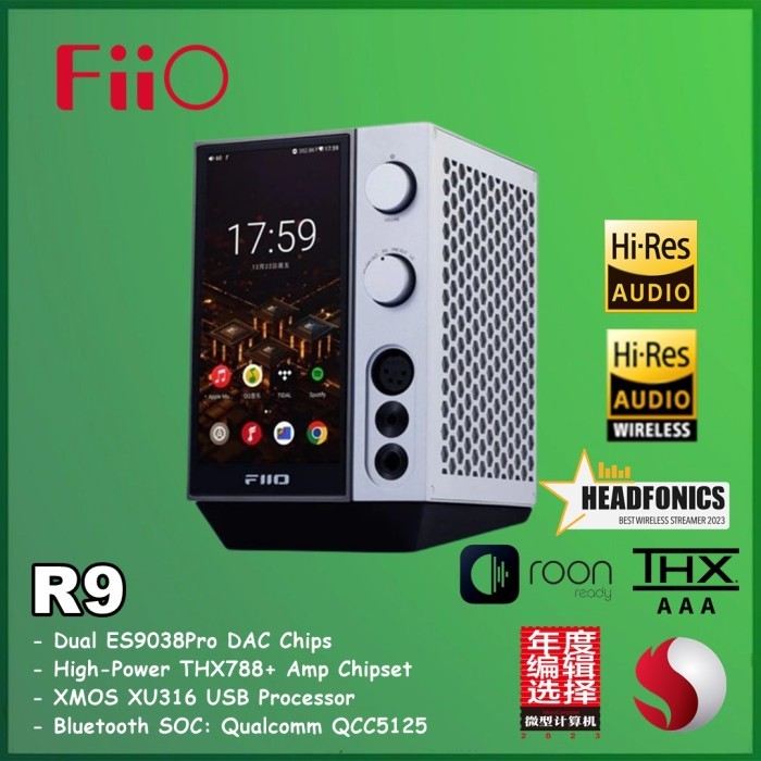 

BOOM SALE FiiO R9 Flagship Dual ES9038PRO DAC Chips All-in-One Media Player