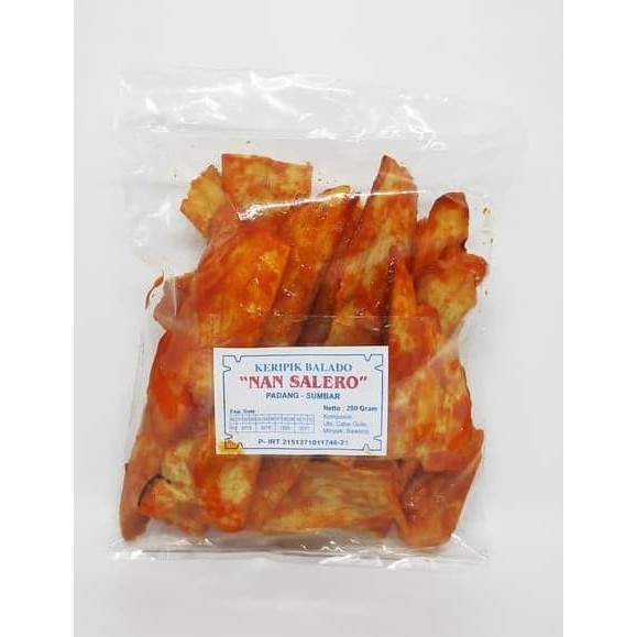 

KOMPLIT Kripik Balado Nan Salero Panjang 250 gram READYSTOCK