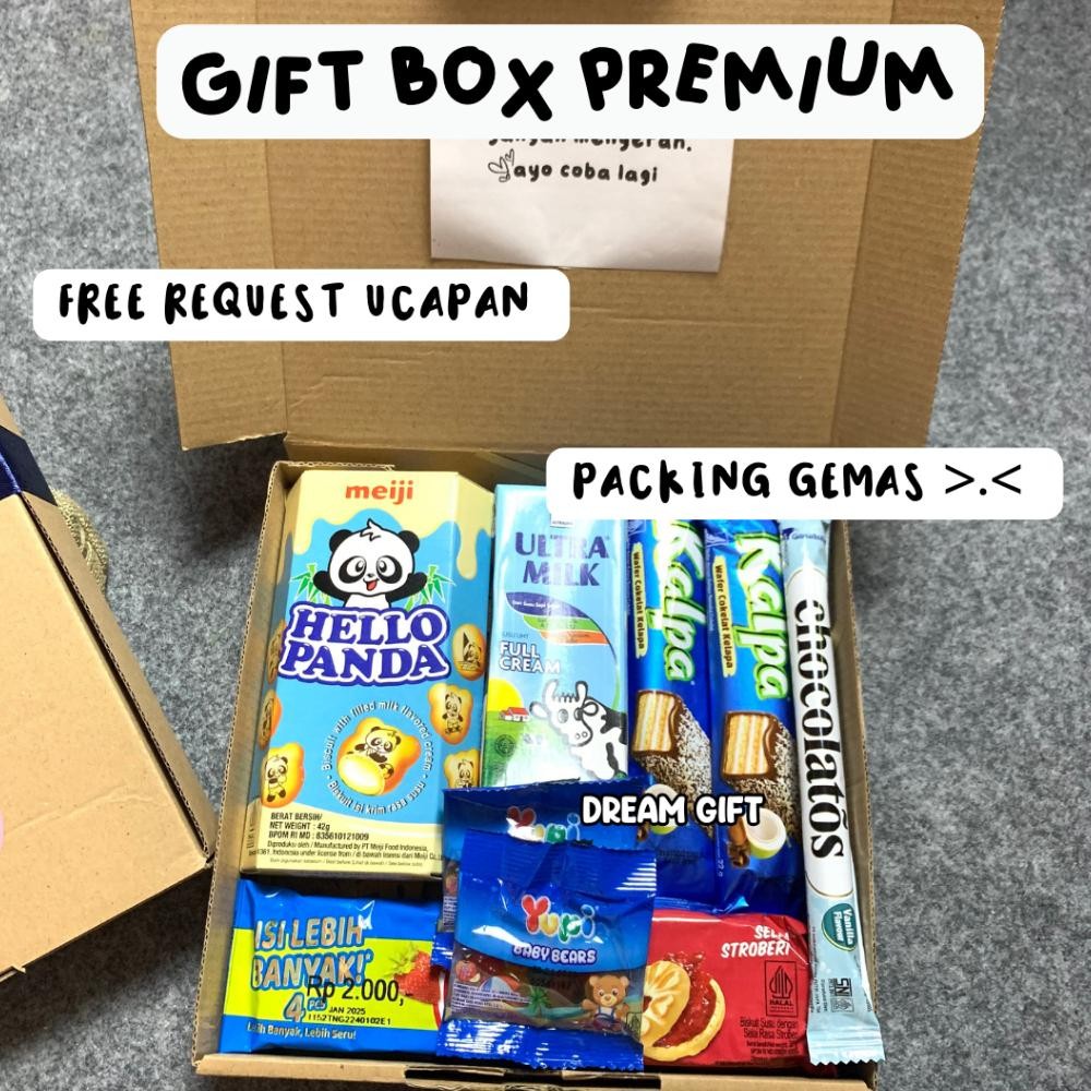 

TERMURAH Hampers Gift Box Premium Snack Box Kado Ulang Tahun Valentine Anniversary by Dream Gift un-123