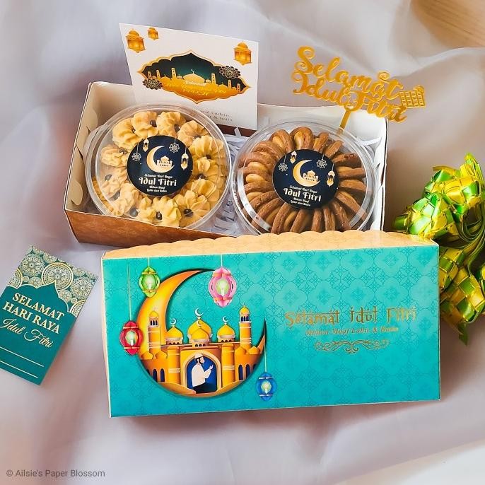 

Super Promo!, Hampers Lebaran Isi 2 Toples - Parsel Kue Kering Idul Fitri
