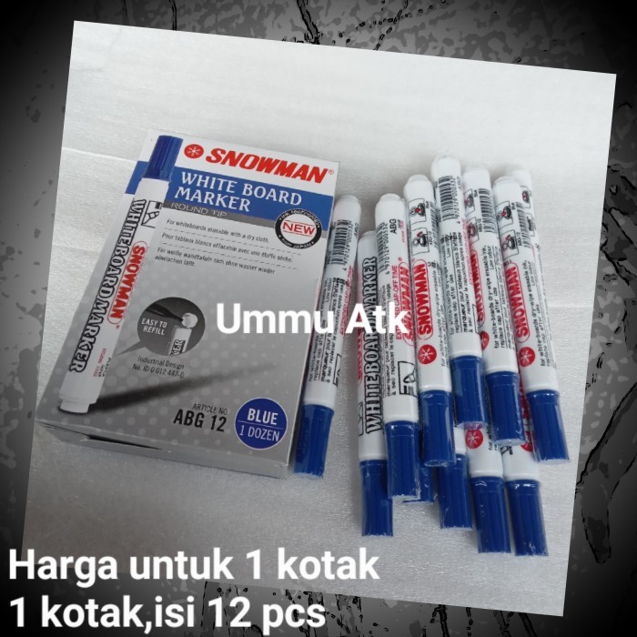 

White board maker abg12 snowman 1 kotak biru