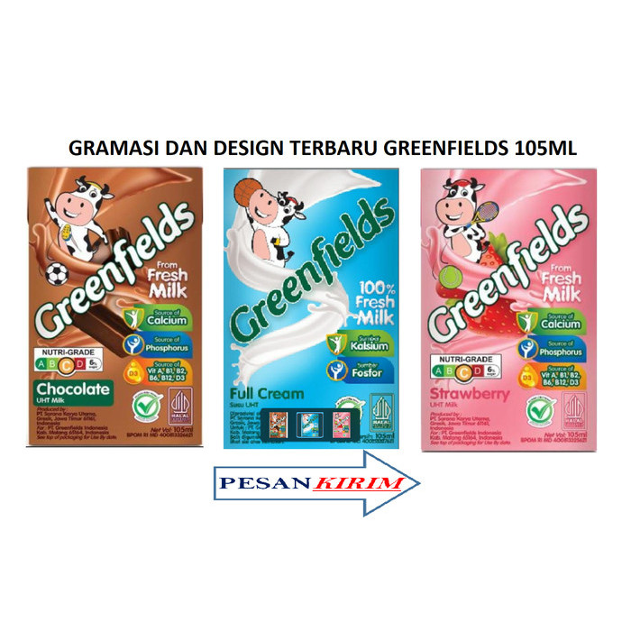 

Greenfields Uht 105 Ml (1 Karton Isi 40 Cs) Terlaris