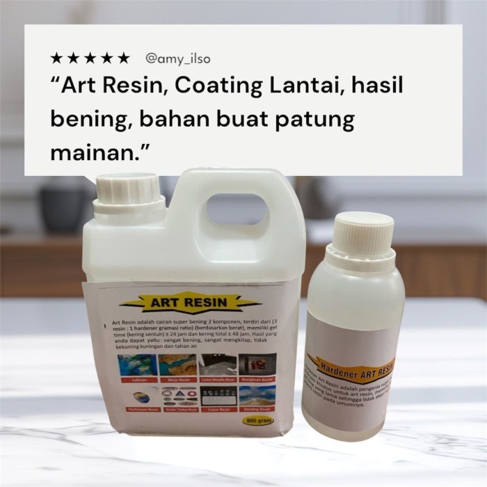 Ready Epoxy Resin Bening - Art Resin Super Bening - Resin Lycal 1011 - 1.2KG