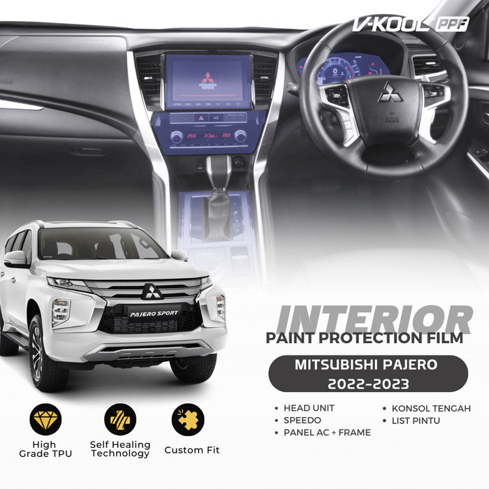 TERBARU - V-KOOL PPF Interior Protector Mitsubishi Pajero Sport 2023 - PANEL