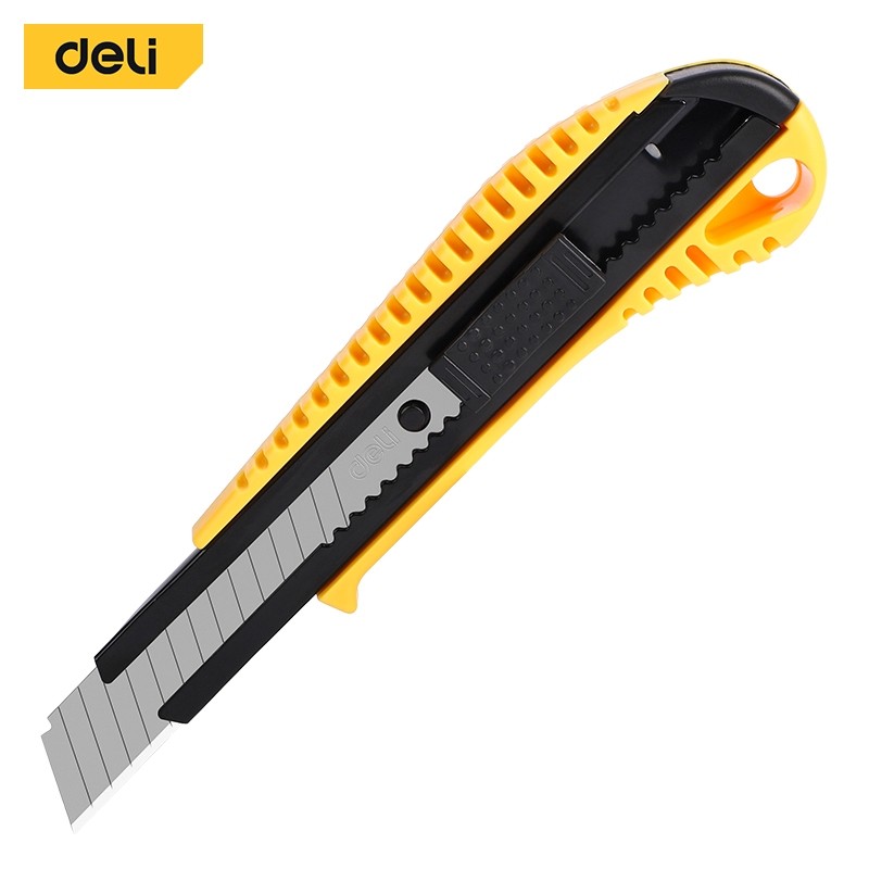 

Deli Tools Cutter / Cutter 18mm #18mm,Size 155*43mm #YELLOW