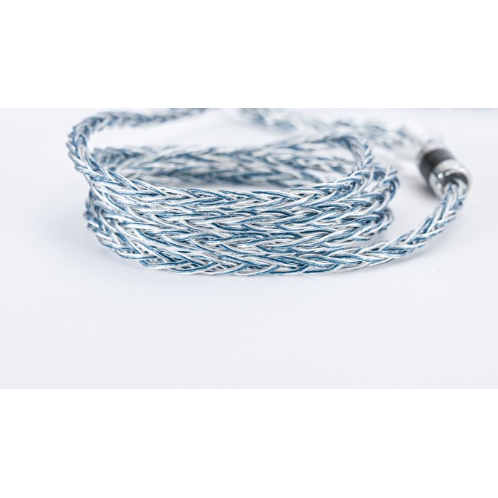 Xinhs Rainbow Blue With Mic 8 Core Silver Plated Iem Upgrade Cable