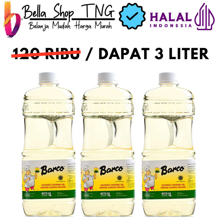 

Beli 2 Gratis 1 Barco Minyak Goreng Botol 1 Liter Minyak Goreng Botol