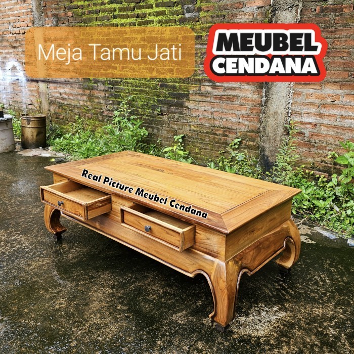 meja tamu jati minimalis / meja tamu ketapang jati asli mebel jepara