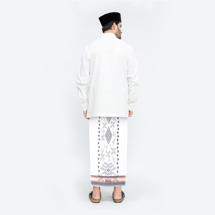 New Sarung Bhs Cosmo Silver Motif K26 Prc Putih Kuning Best Quality