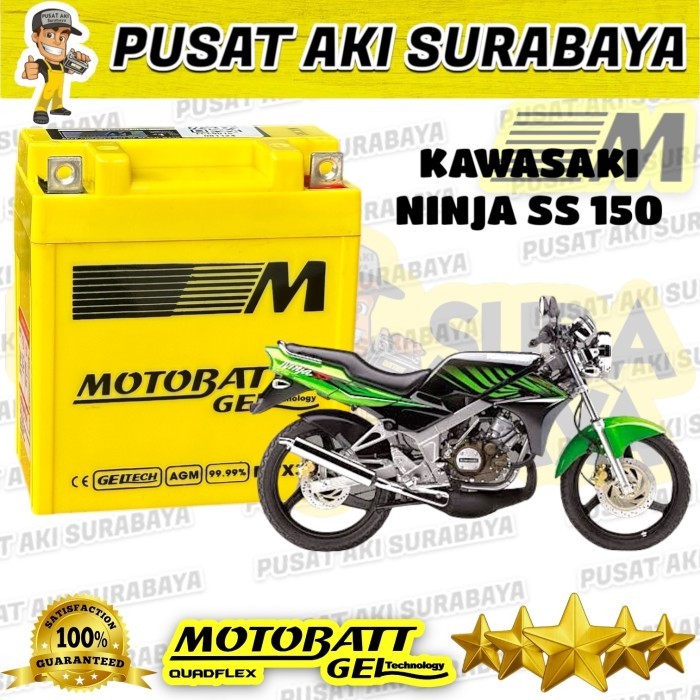 TERMURAH - ACCU GEL MOTOBATT MTX3L ORIGINAL AKI MOTOR KAWASAKI NINJA SS NINJA 150