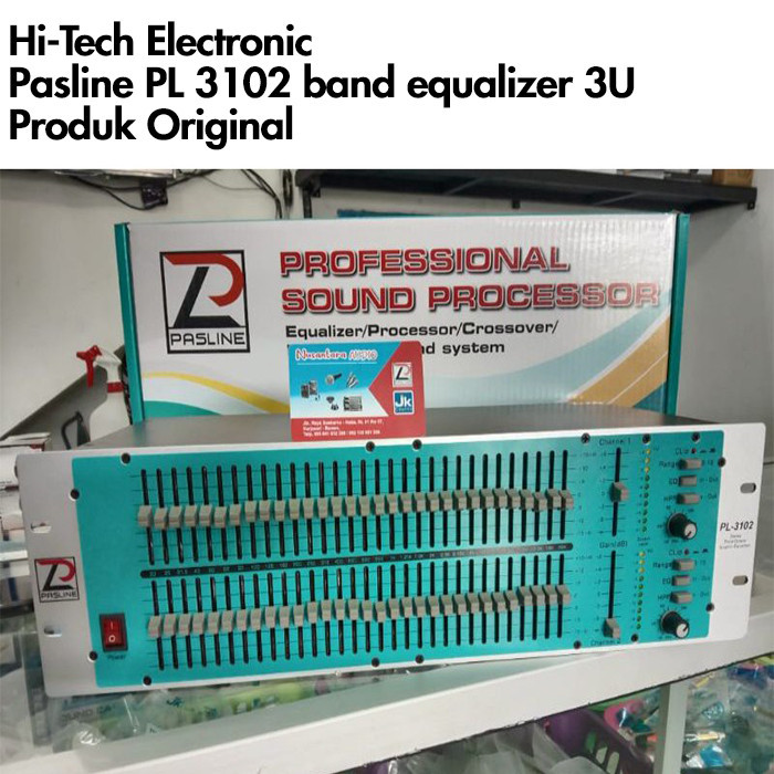Equalizer Pasline PL-3102 EQ PL3102 Pasline PL 3102 Original 3U