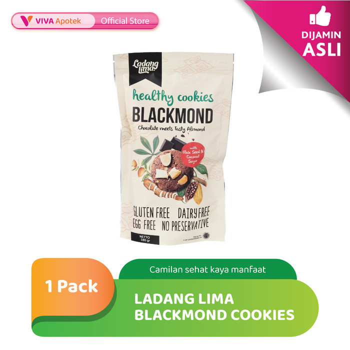 

Ladang Lima Blackmond Cookies Bebas Gluten Tinggi Serat (1 Pack)