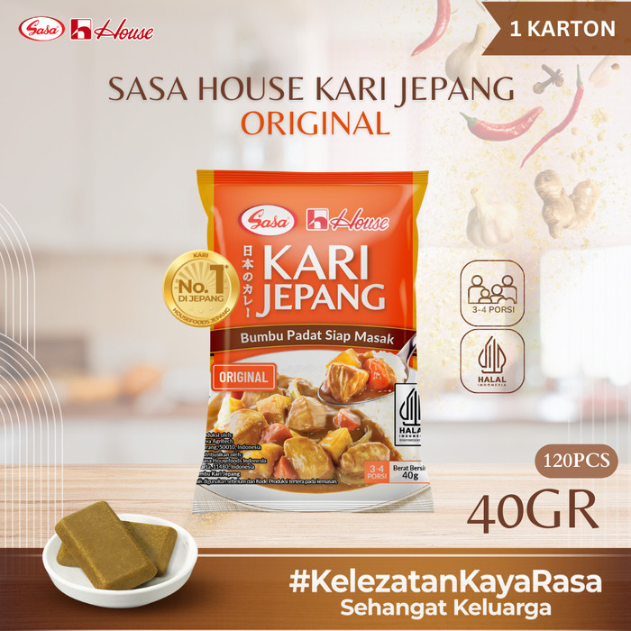 

Sasa House Kari Jepang 40 gram Original - 120pcs (1 Karton)