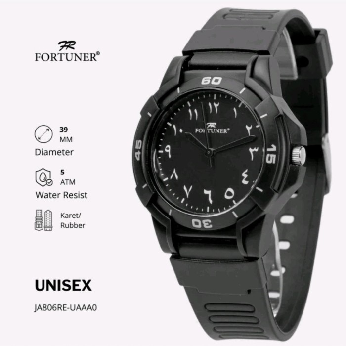 Jam Tangan Fashion Pria Wanita Unisex Angka Arab Fortuner Anti Air #Gratisongkir #Sale #Discount