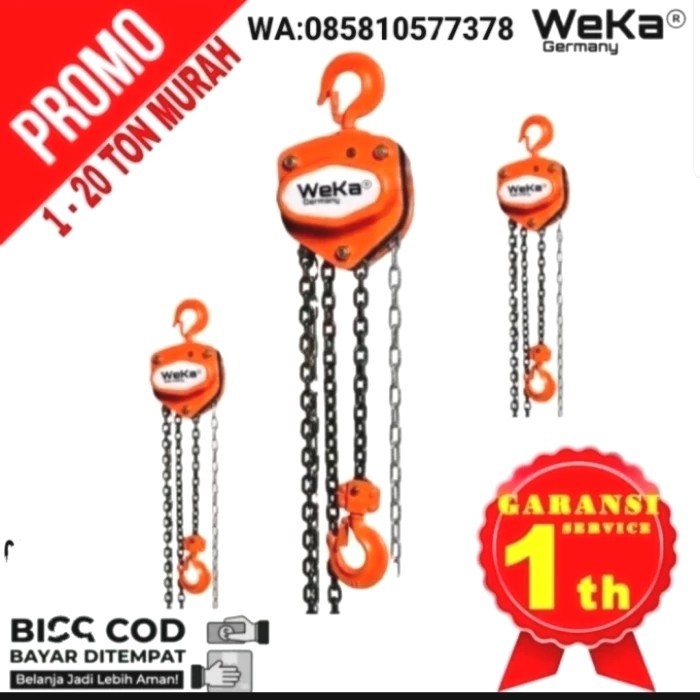 chain block / 1 ton x 15 meter WEKA GERMANY.