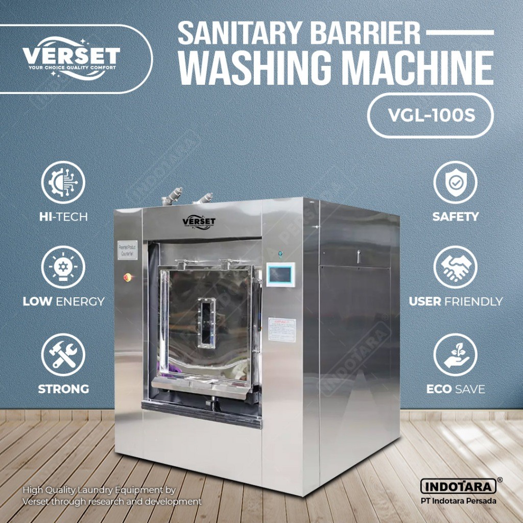 Sanitary Mesin Cuci Barrier Washer Extractor - Verset