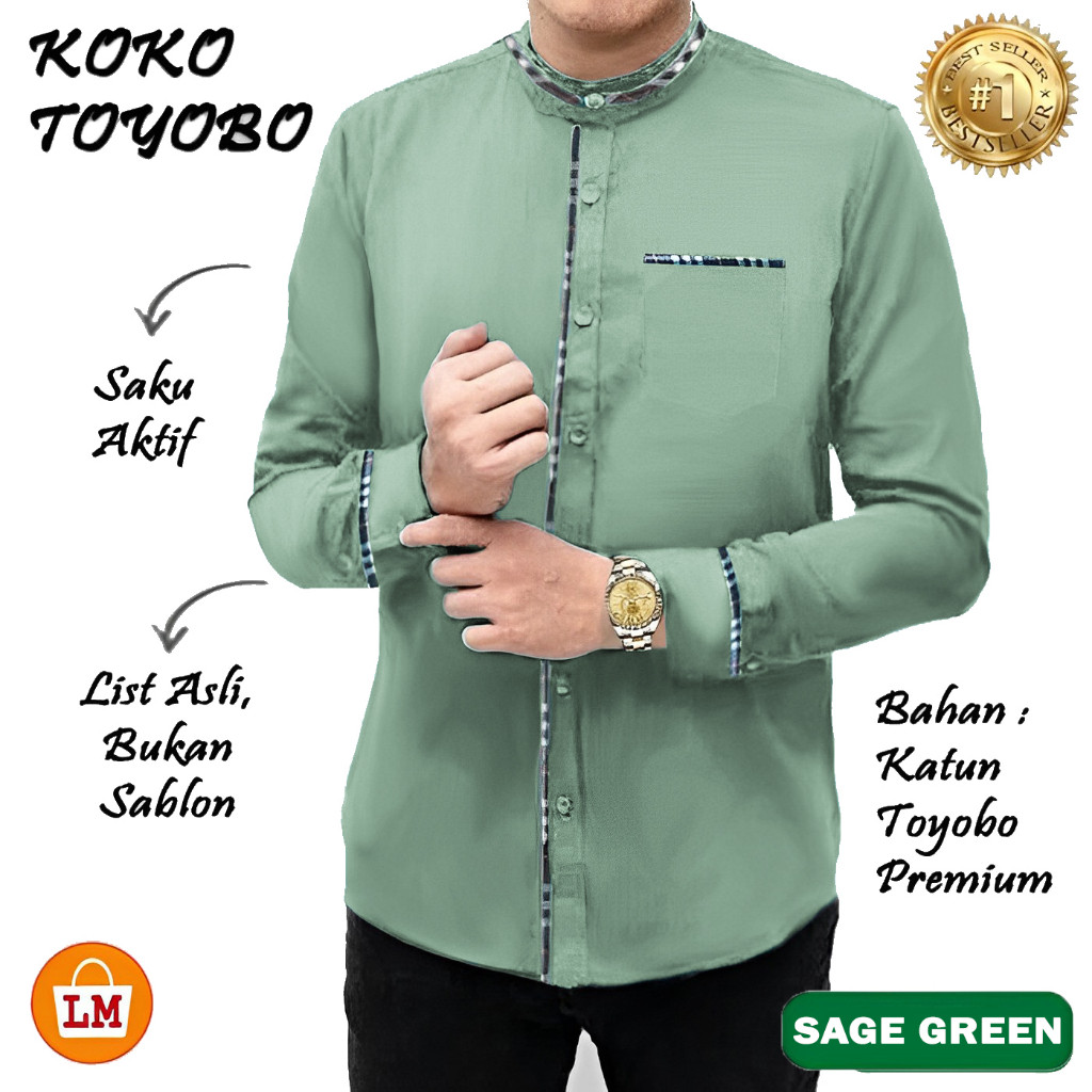 Koko Pria Lebaran 2025 Outfit Kemeja Pria Lebaran 2025 Baju Pria Lebaran Idul Fitri 2025 Koko Pria L