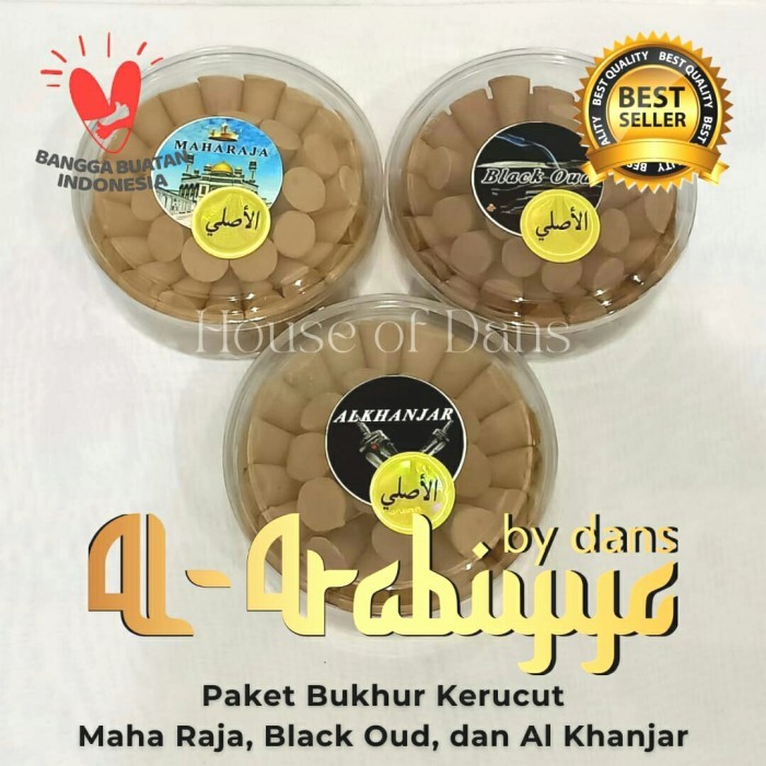 Termurah Paket Buhur Bukhur Dupa Kerucut Black Oud,Al Khanjar Dan Maharaja Asli